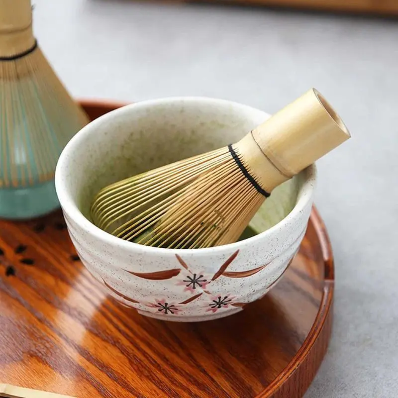 1 Pcs Matcha Brush Bamboo Matcha Whisk Green Tea Brush Kitchen Accessories Japanese Bamboo Chasen Tea Tool Tea Brush CJTZ002
