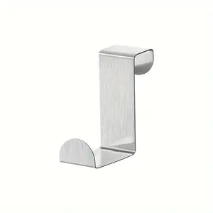 3/piece stainless steel Z-shaped hook, facade kitchen cabinet door dormitory wardrobe free of punching holes, hang coat hook behind the door