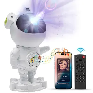 Mini Projector, 360° Rotatable Head Support Smart Portable Projector, Various Nebula Effects，Easy Remote Control and TimerPlug jin,with Music Player，360° Rotation, Calming，Ambiance Light，Relaxtion，Home Video Projetor for Bedroom