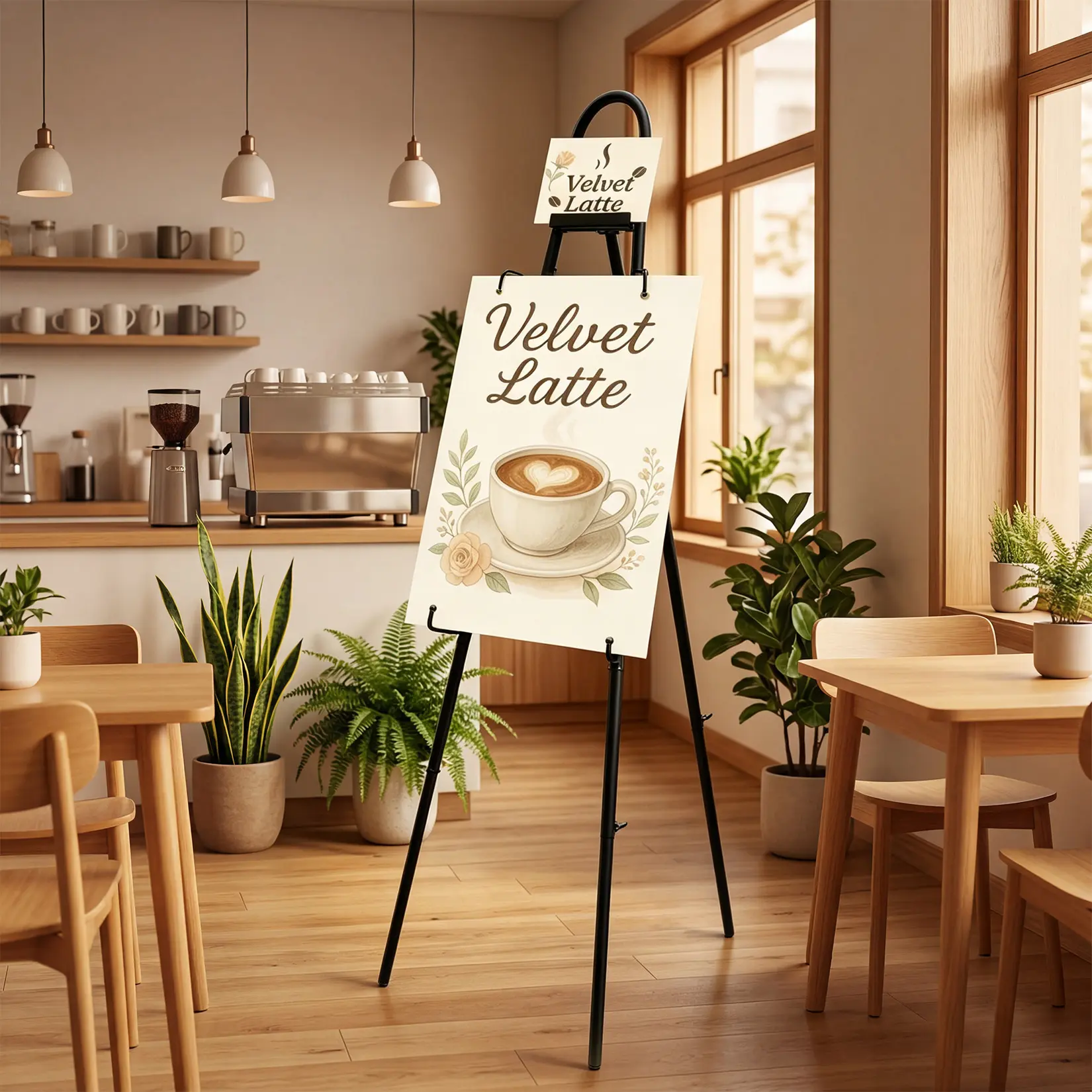Adjustable Heavy Duty Metal Easel Stand - Collapsible Tripod Display Rack for Signs, Posters, Mirrors, Art - Floor Standing Picture Holder, Portable for Home & Commercial Use