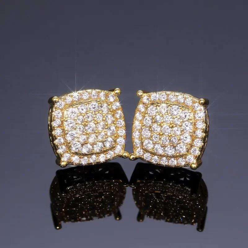 Super shiny geometric earrings, unisex, exquisite and versatile