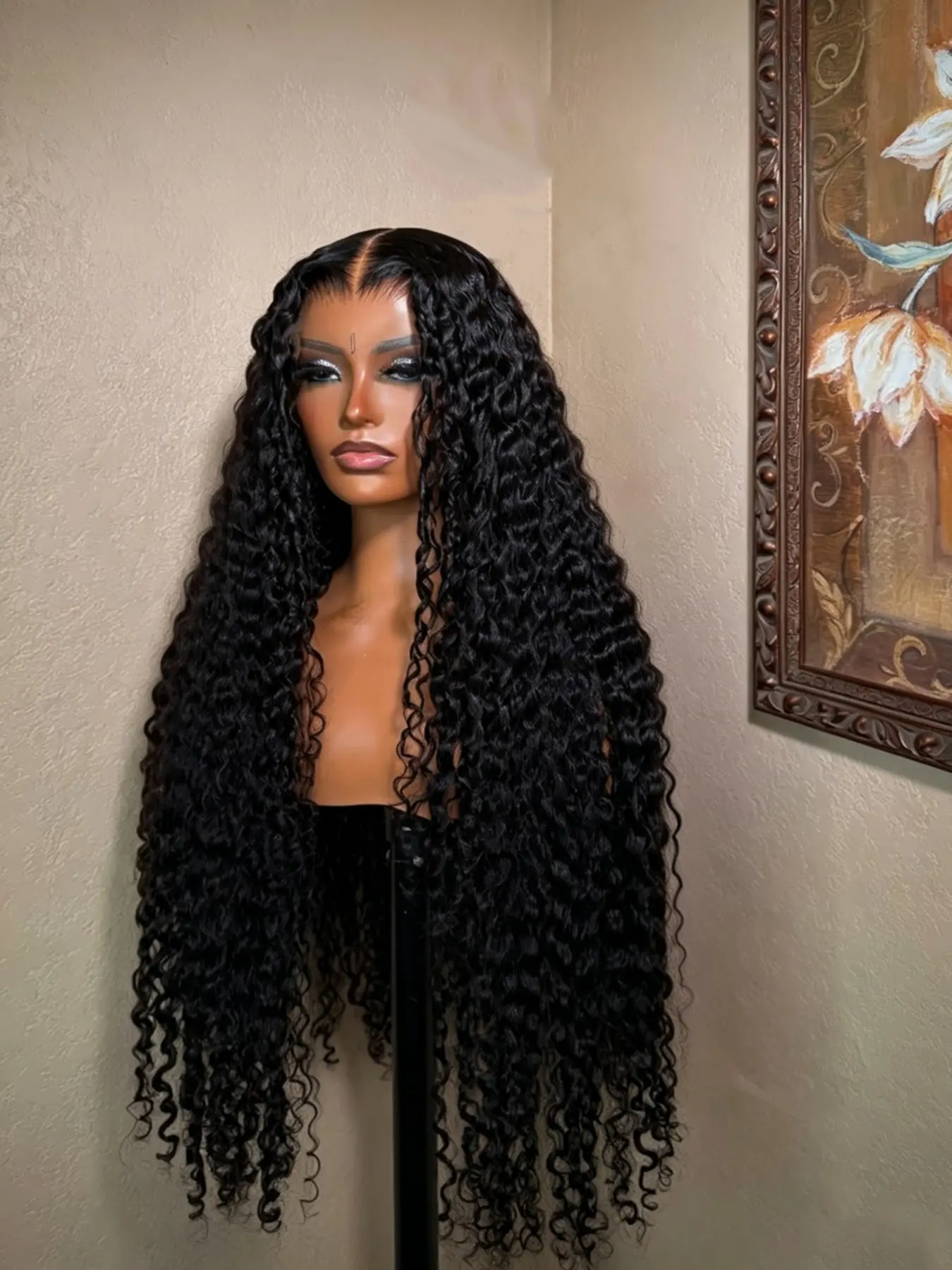 26-Inch Long Curly Wig, 180% Density, Natural Hairline, No Glue, Comfortable Daily Wear, Breathable Lace, Lace Front Wig, Summer Wig