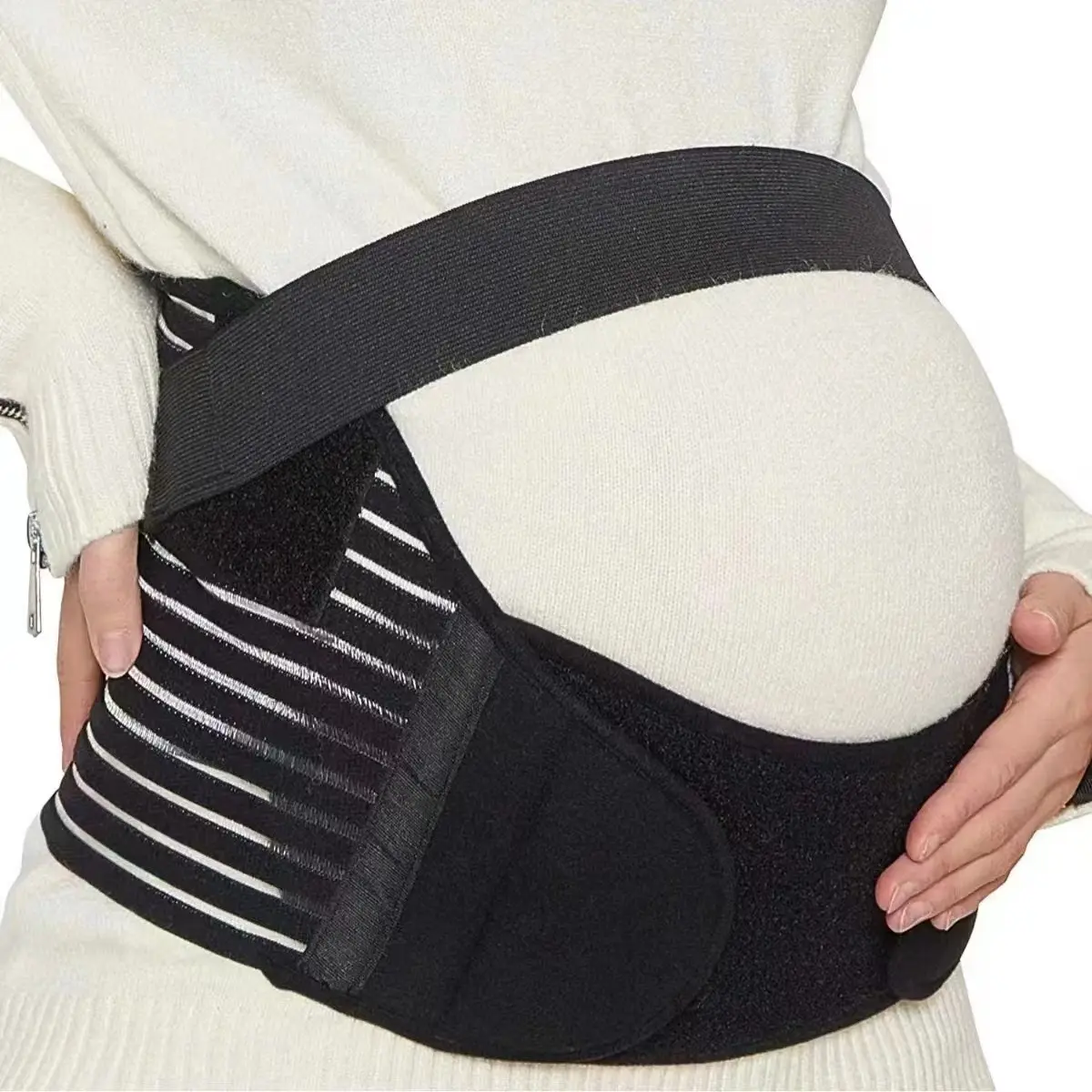 Women's 3-Piece Adjustable Prenatal Maternity Support Belt, Breathable Waist Protective Gear for Pregnant Individuals (Sports & Outdoor Accessories)
