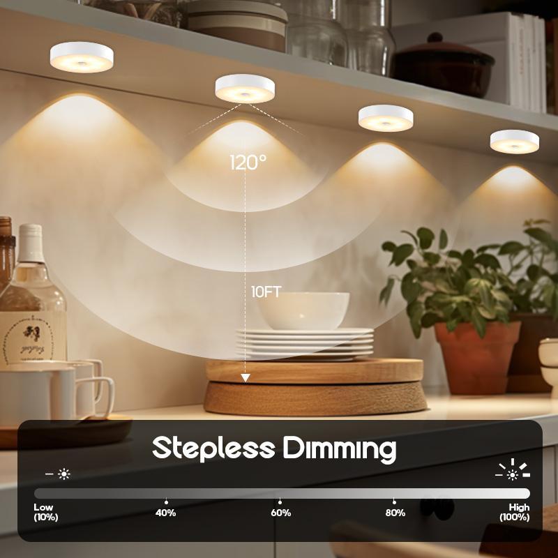 Indoor Motion Sensor Night Light USB Rechargeable Lamp Magnetic Mount Warm Light for Kitchen Closet Pantry Wardrobe Coffee Corner Bathroom Stairs Hallway Sink Cabinet Laundry Room Tool Room Garage Refrigerator