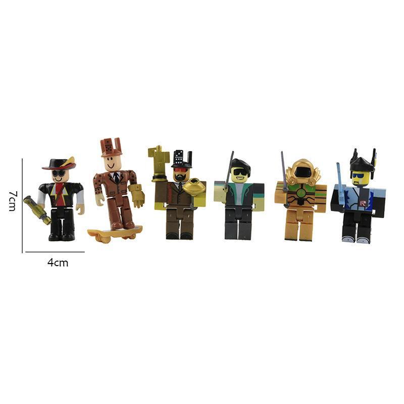Roblox building block figurine with accessories comes in two color boxes, packaged in bags popular