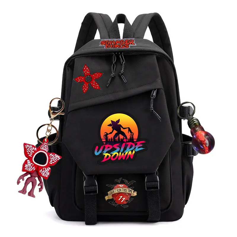 Stranger Things Backpack, Cartoon Series Laptop School Bag for Boys Girls, Large Capacity Student Travel Backpack, Casual Campus Daypack