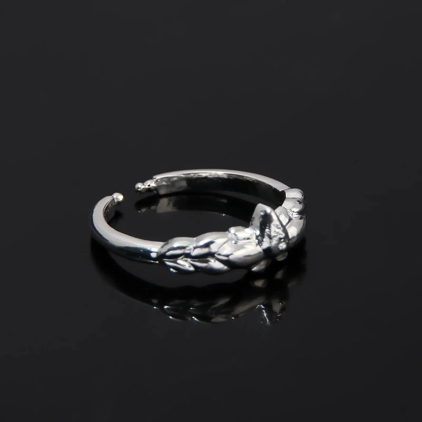 Anime Frieren at The Funeral Lotus Rings Flower Metal Adjustable Cosplay Ring For Woman Man Daily Party Jewelry Gift