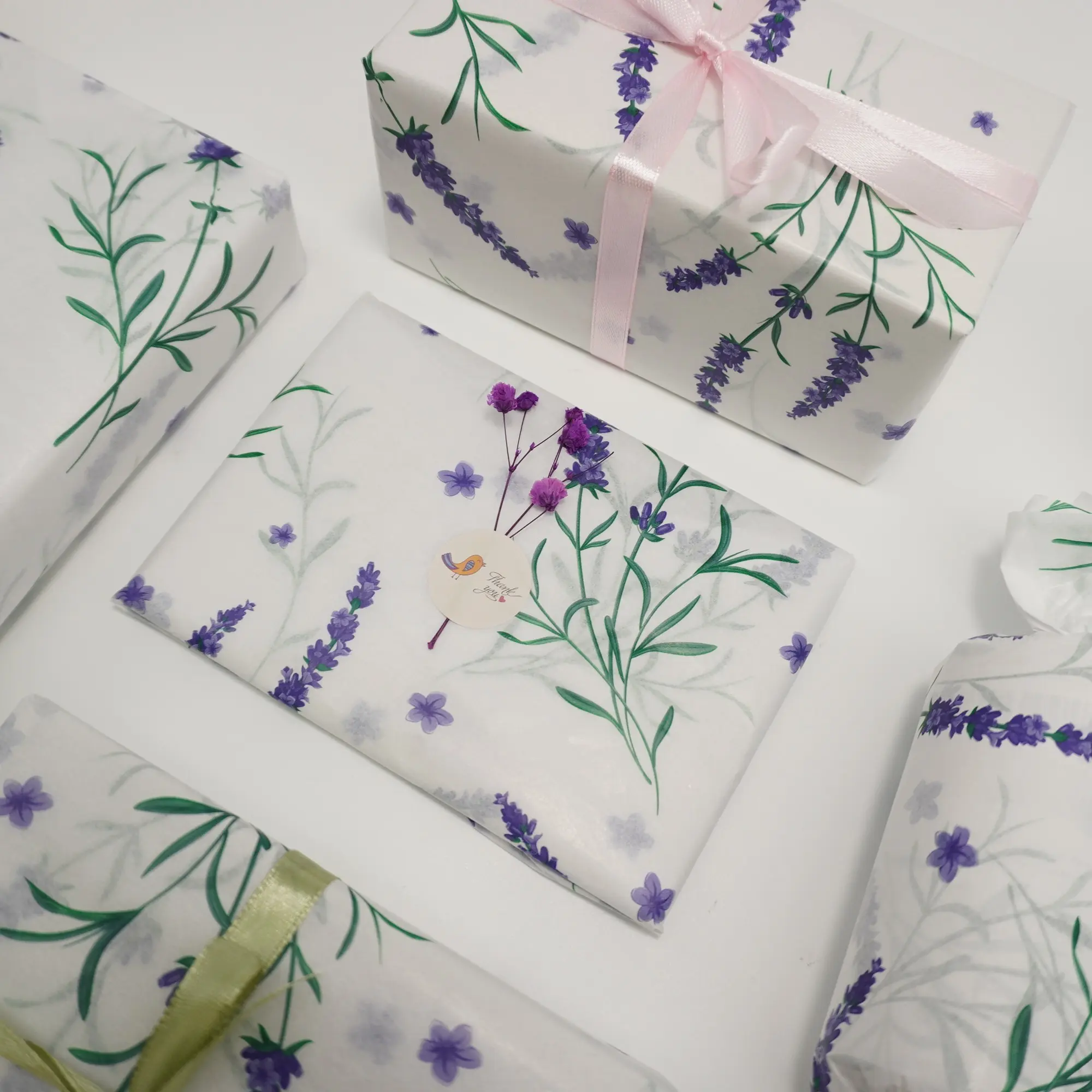 Purple lavender wrapping paper, art paper, party, birthday, wedding decoration paper, tissue paper, bouquet supplies, gift wrapping paper, flower wrapping paper, wedding packaging, suitable for decoration in any occasion
