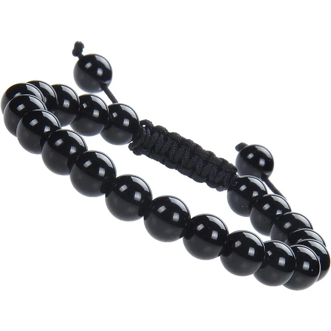 MASSIVE BEADS Natural Healing Power Gemstone Crystal Beads Unisex Adjustable Macrame Bracelets