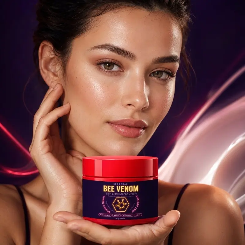 Bee Venom Skin Light Mend Cream, Deep Cleanse, Pore Shrink, Hyaluronic Acid, Retinol, Niacinamide, Arbutin, 140g