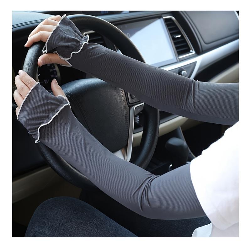 Relaxed Cooling Breathable Moisture-Wicking Fashion Running Driving Outdoor Sports Summer Sleeves for Women