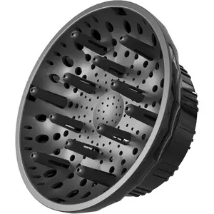 Universal Hair Diffuser for Blow Dryer, Fits All 1.4-2.4 Inch Dryers, Professional Ionic Attachment for Curly Wavy Hair, Reduces Frizz Enhances Curls, Lightweight Travel-Friendly Black