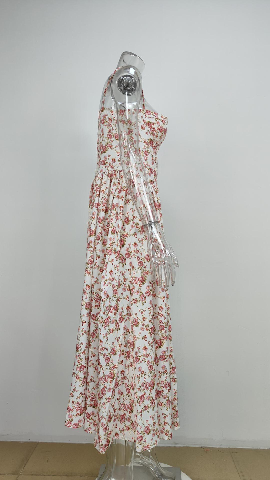 2026 beautiful women's clothing, new spring models, French retro court style solid color suspender dress