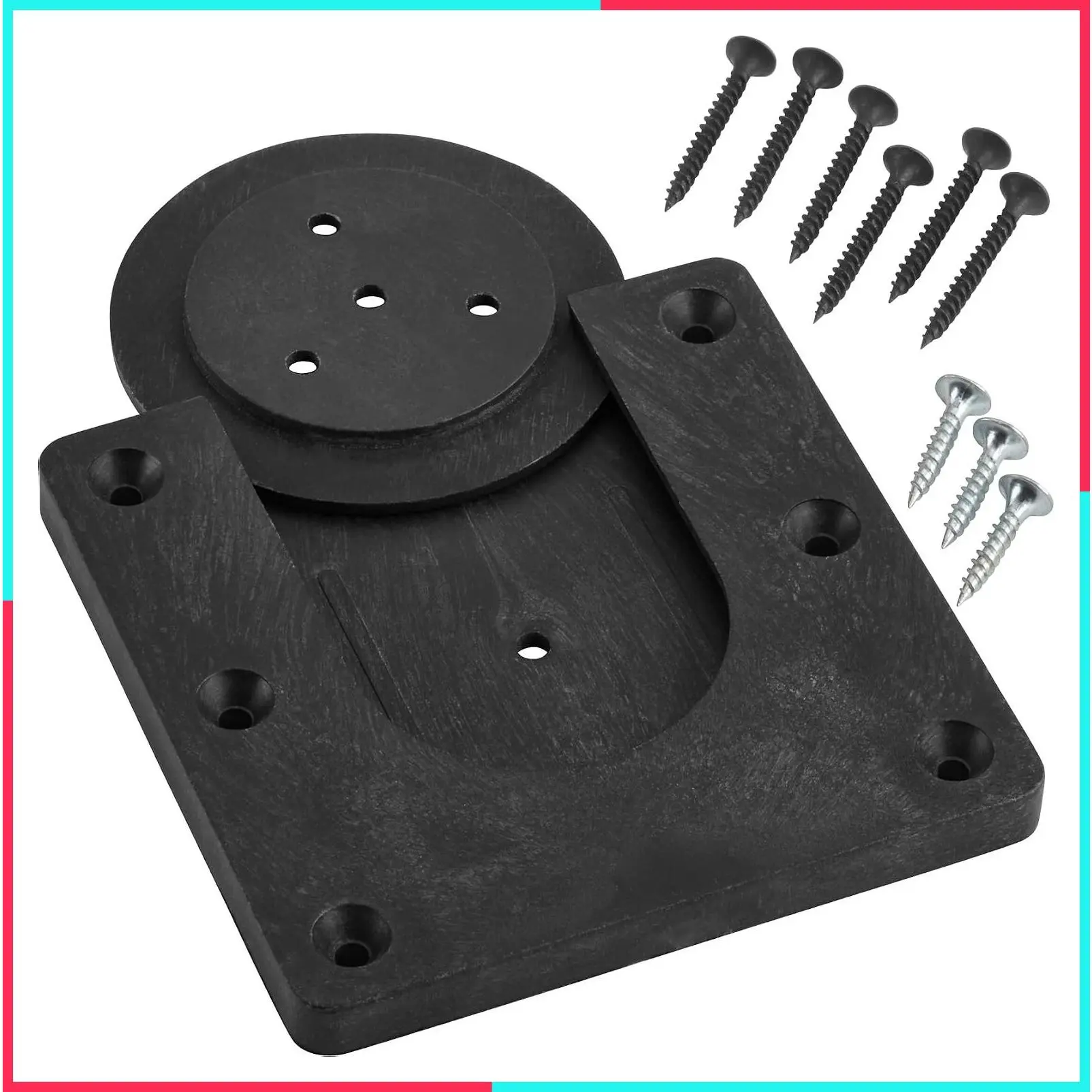 Universal Dartboard Mounting Bracket with Track Slider System, Oche Measuring Tape, and Wall Mounting Hardware