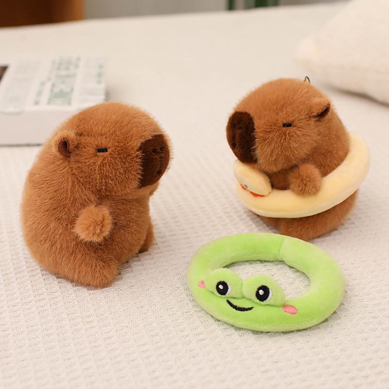 Cute Capybara Plush Toy, Soft Stuffed Capybara Dolls, Plush Toys, Kawaii Plushie for Children Birthday Gift, Huggable Stuffed Animal, Cuddly Stuffed Animal