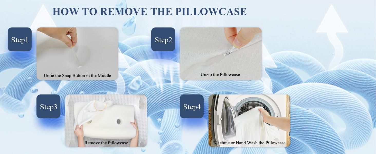 Pillow for Neck Pain Relief/, Cooling Cervical Neck Pillow for Side Sleeper/Sleeping, Ergonomic Sleep Apnea Orthopedic Anti Snore TherapeuticPillows for Back Sleepers