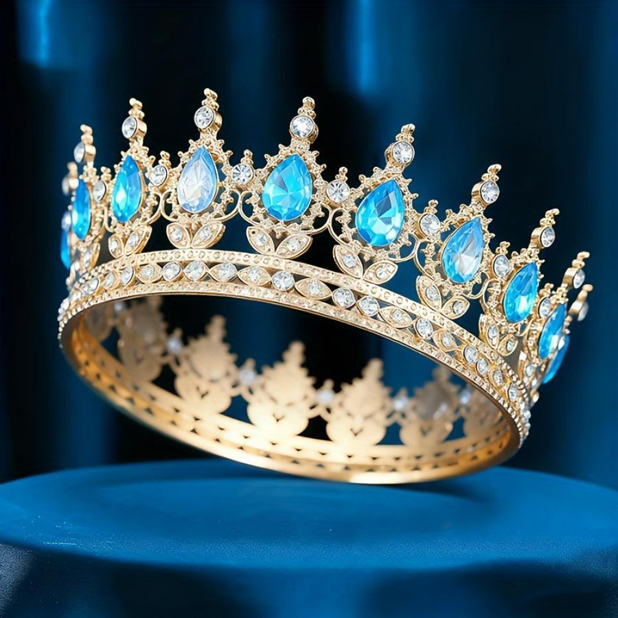 Exquisite Crystal Bridal Crown Headpiece Elegant Luxury Design For Weddings Birthdays And Formal Events Versatile Decor For Women And Cake Ornaments