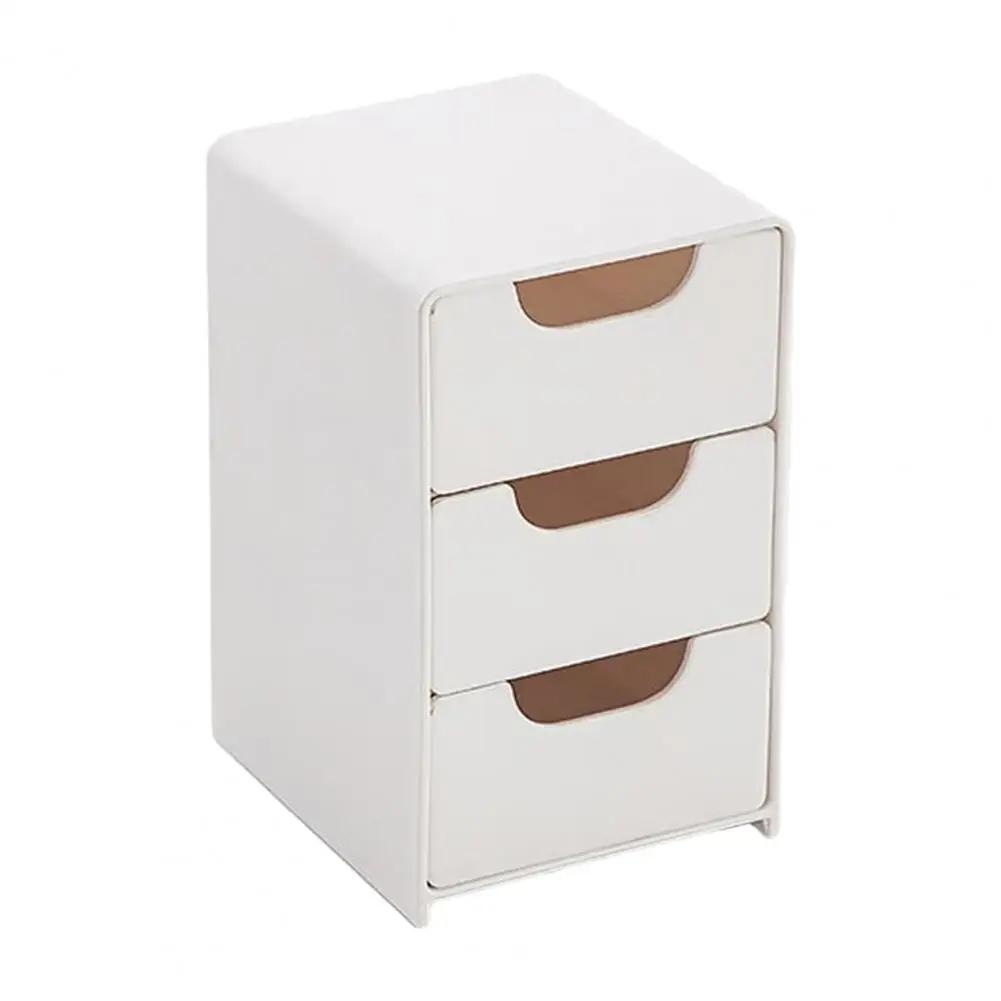 Stackable Storage Box Organizer, Dustproof Cosmetic Drawer Unit, Makeup Organizer Box, Ideal for Desktop Organization, 6 Compartment Design, Multilayer Storage