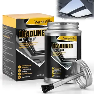 Car Headliner Repair Glue Adhesive with Brush 150ml Headliner Repair Kit for Car Roof Liner Upholstery, Suitable for Automotive Interior Fabric Leather