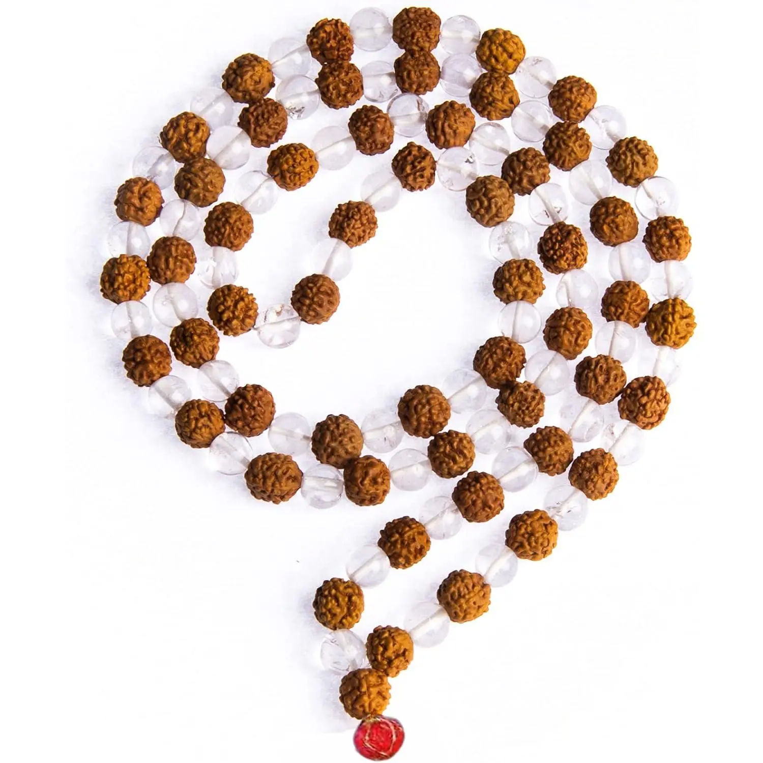 Certified Rudraksha Mala 5face(Panchmukhi) Authentic Genuine Rudraksha Beads Ornament Rosary Japa Mala Beads Necklace Puja | Prayer Beads | Meditation Beads