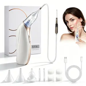 Electric Ear Wax Vacuum Remover, Nose Aspirator 2-In-1, 3-Speed Electric Nose and Ear Cleaner,  Swimming Flying Ear Suction Device  USB Rechargeabl