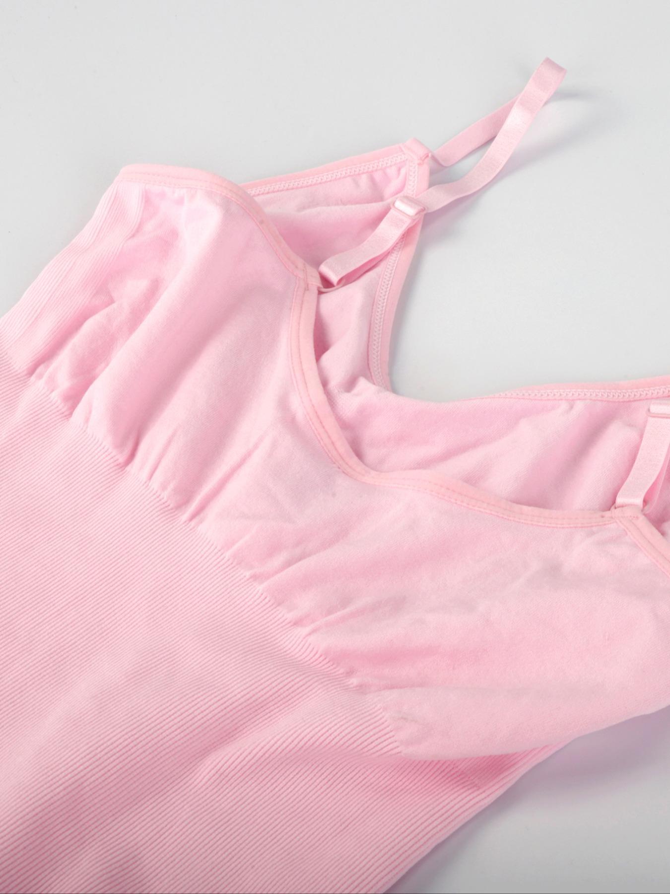 Women's Solid-Color Adjustable-Strap Shapewear Bodysuit, Tummy-Control Spaghetti-Strap Slim Shaper, Seamless Underwear for Women, Invisible Shaper