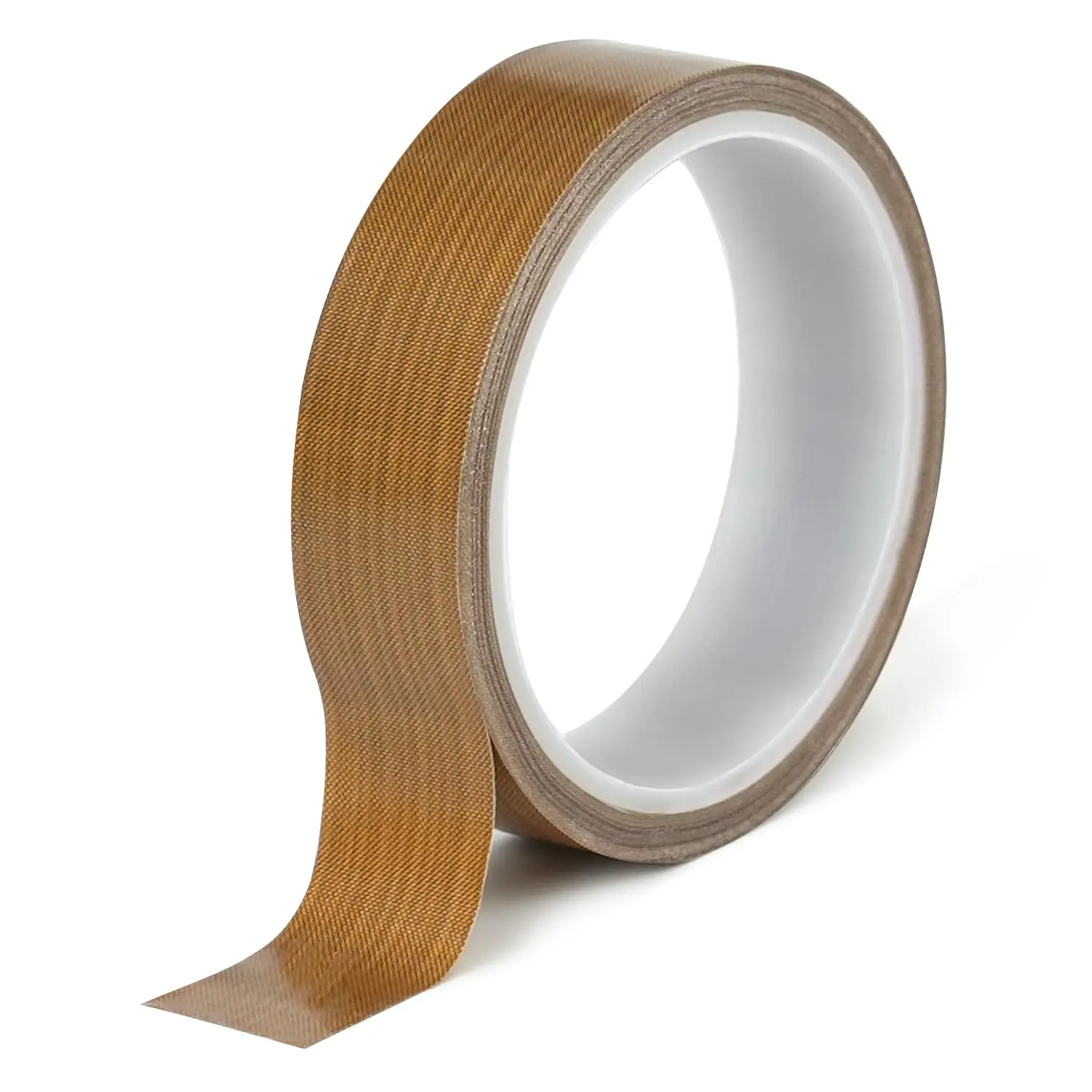 Teflon Glass Cloth Tape,1''x 33ft x 0.18mm,PTFE Coated Fiberglass Adhesive Tape,High Temperature PTFE Tape for Vacuum Sealer Machine,Hand Impulse Sealers Insulation,Low Friction Tape,Squeak Resistant