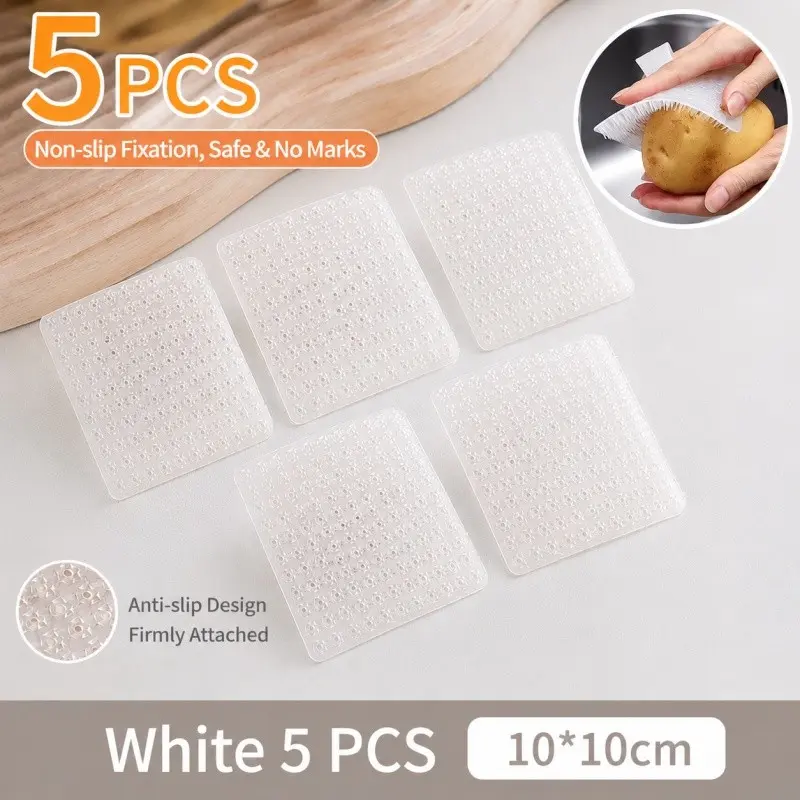 5 Pack Flexible Vegetable Brushes, Multi-Functional Fruit and Cucumber Cleaning Brush, Kitchen Cleaner, Silicone Dish Brush