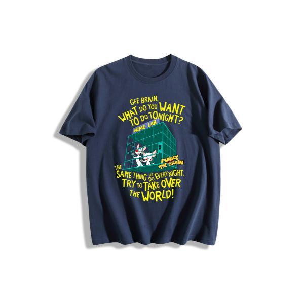 Runaway Brain Shirt: Are You Pondering What I'm Pondering?& What Do You Want Tonight? #RunawayBrainShirt #PinkyAndTheBrain #CartoonTshirt #NostalgiaTee #RetroTshirt  #CartoonLovers