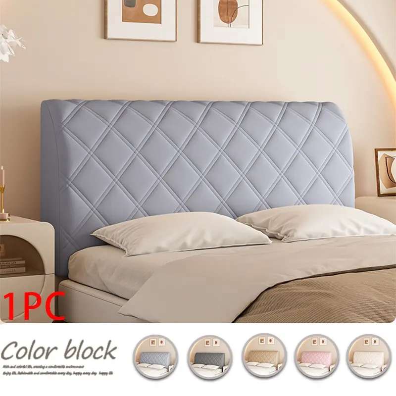 Elastic Headboard Protector Cover, Soft Backrest Sleeve, Anti-Collision Dustproof, Fits All Bed Types, All-Season, Full Size, Washable