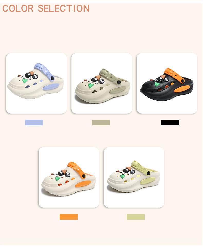 Women's EVA Platform Clogs, Summer New Cute Cartoon Charms Cloud Puff Thick Sole Non-Slip Beach Sandals Women's EVA Platform Clogs, Summer New Cute Cartoon Charms Cloud Puff Thick Sole Non-Slip Beach Sandals