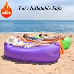 Heavy-Duty Portable Inflatable Air Sofa Bed & Lounger – Quick Inflate/Deflate for Camping, Beach, Music Festivals & Hiking, Outdoor Bed with Carry Bag, Lightweight Compact for Travel & Guest Use, USA Adventure Vibe