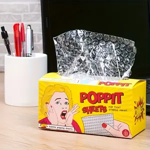 Stress Away! Mini Bubble Sheets - Desk Relax Gadget for Office And Party Supplies, Paper Bag, Bubble Film - Release The Pressure - Suitable for