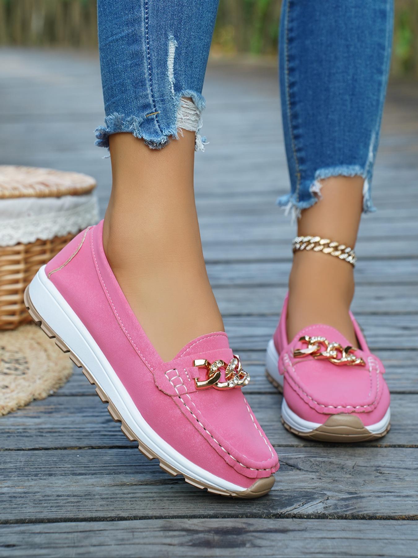 Women's Fashionable Solid Color Slip on PU Leather Loafers, Casual Comfortable Shoes for Daily Wear, Lightweight Breathable Shoes for All Seasons, Girl