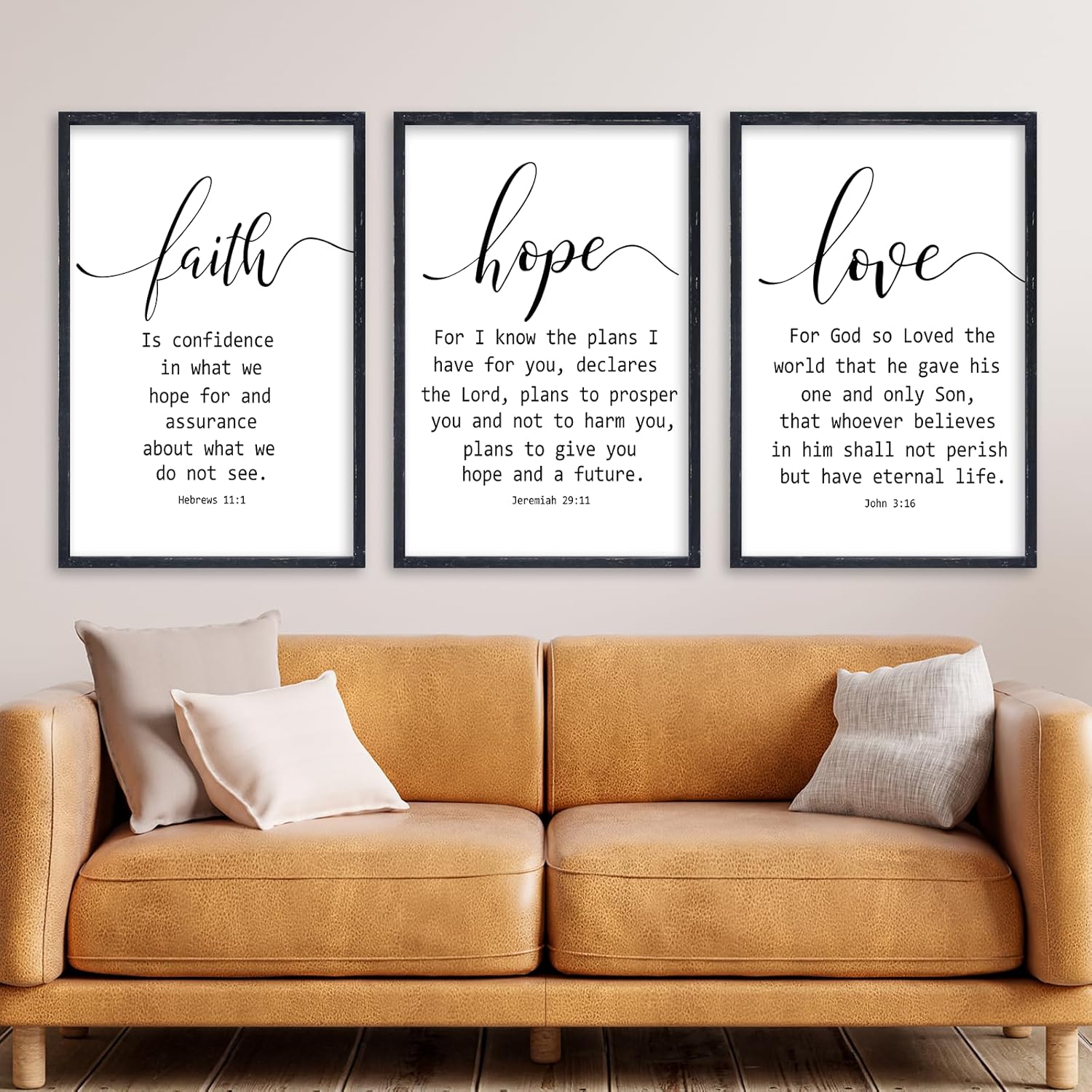 Feminine Themed Pattern Unframed Canvas Painting, Unframed Art Print, 3 Counts/set Bible Verse Inspirational Quotes Wall Art, Wall Decor for Home Living Room Bedroom, Ornaments