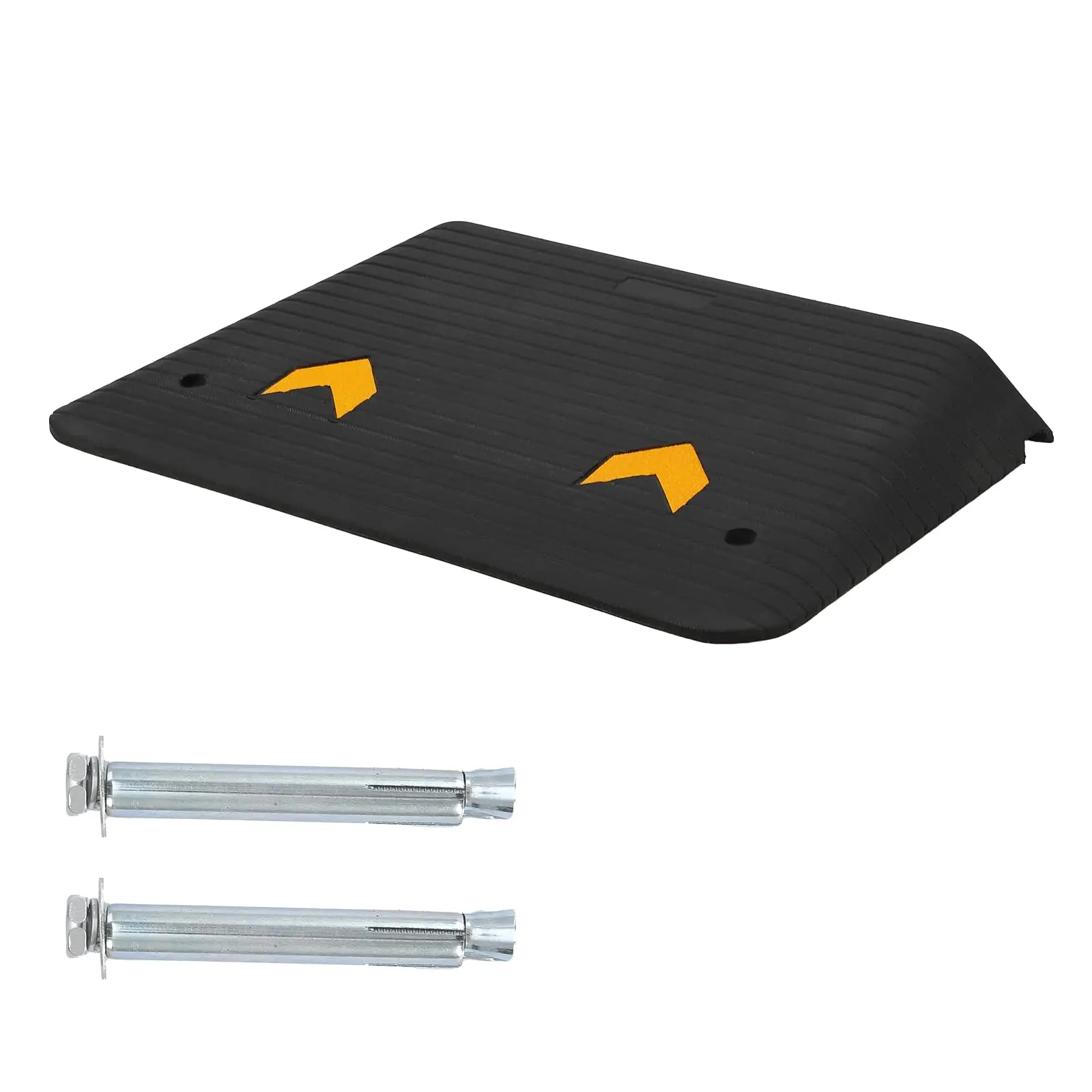 3" Rubber Threshold Ramp – 33,000 lbs Capacity – Non-Slip Surface – Perfect for Wheelchairs, Curbs, Home Doorways, Driveways – Durable Industrial Rubber, Weather Resistant for Outdoor Use