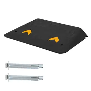 3" Rubber Threshold Ramp – 33,000 lbs Capacity – Non-Slip Surface – Perfect for Wheelchairs, Curbs, Home Doorways, Driveways – Durable Industrial Rubber, Weather Resistant for Outdoor Use