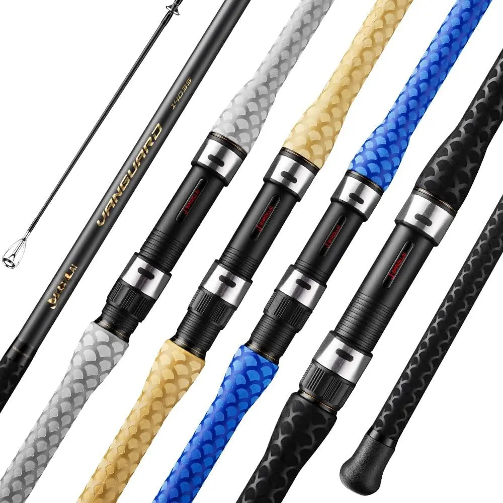 Carbon Surf Spinning Fishing Rod, Ultra-Light High-Sensitivity Graphite Pole, Saltwater/Onshore 3/4 Pieces Surf Fishing12ft 13ft 14ft 15ft Rod