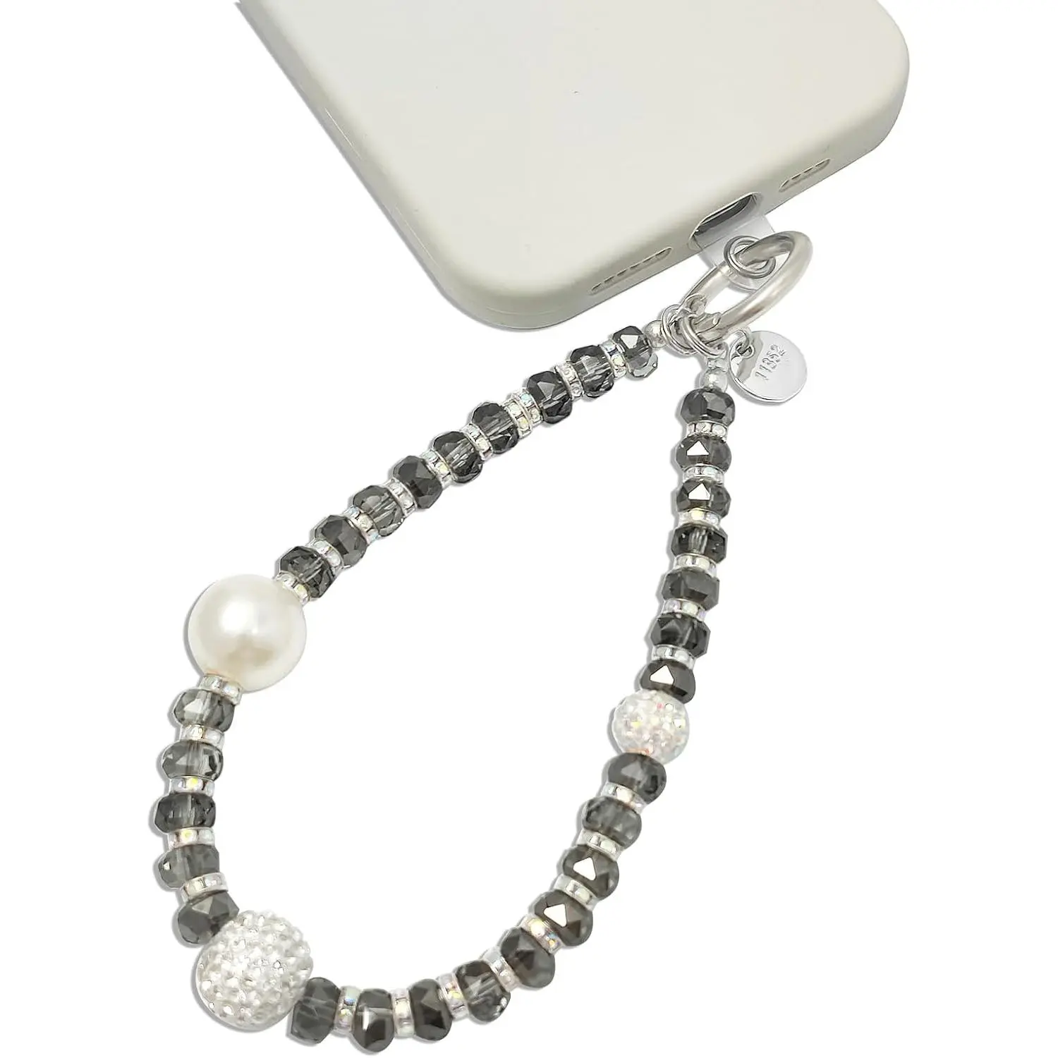 Cute Phone Wrist Strap Chic Beaded Cellphone Lanyard Phone Charm Grip Strap