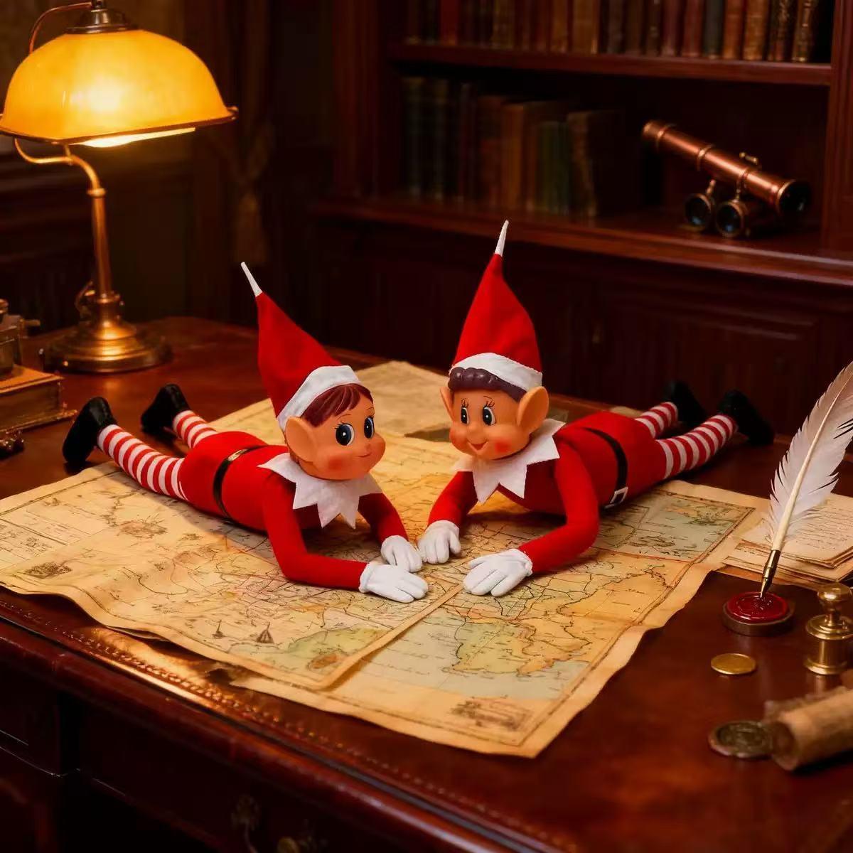 2026 New Holiday Plush Doll Christmas Elf Costume Toy, Unique Christmas Ornament, Holiday Decoration, Perfect Gift for Children and Adults.