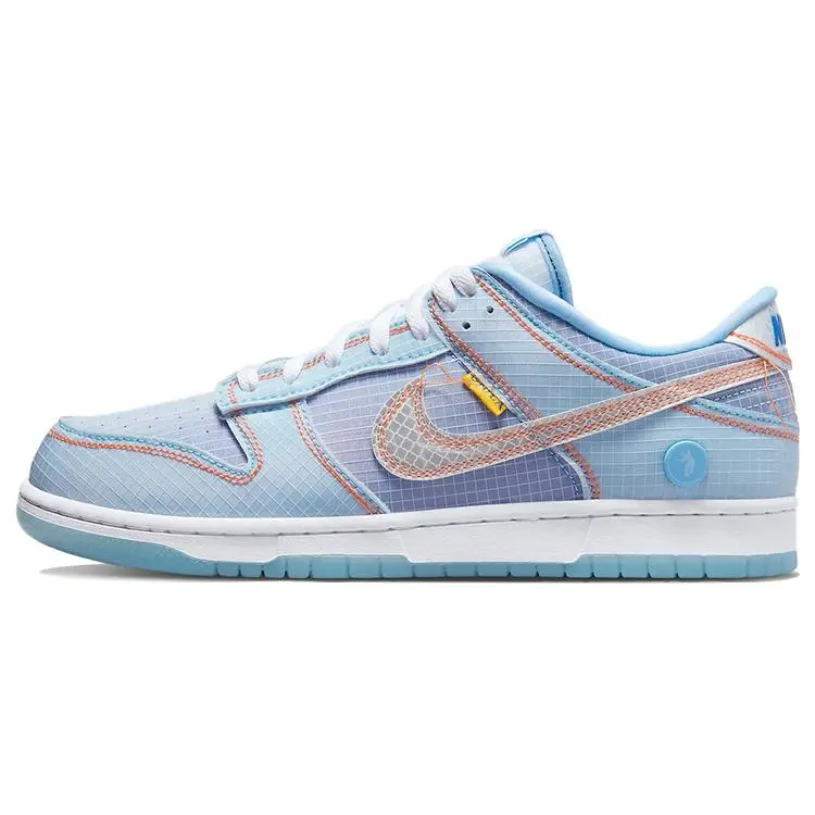 Union x Nike Dunk Low Argon Sneakers – Unisex Retro Streetwear Low-Top Athletic Shoes Verifiable, with credentials and supporting global authentication