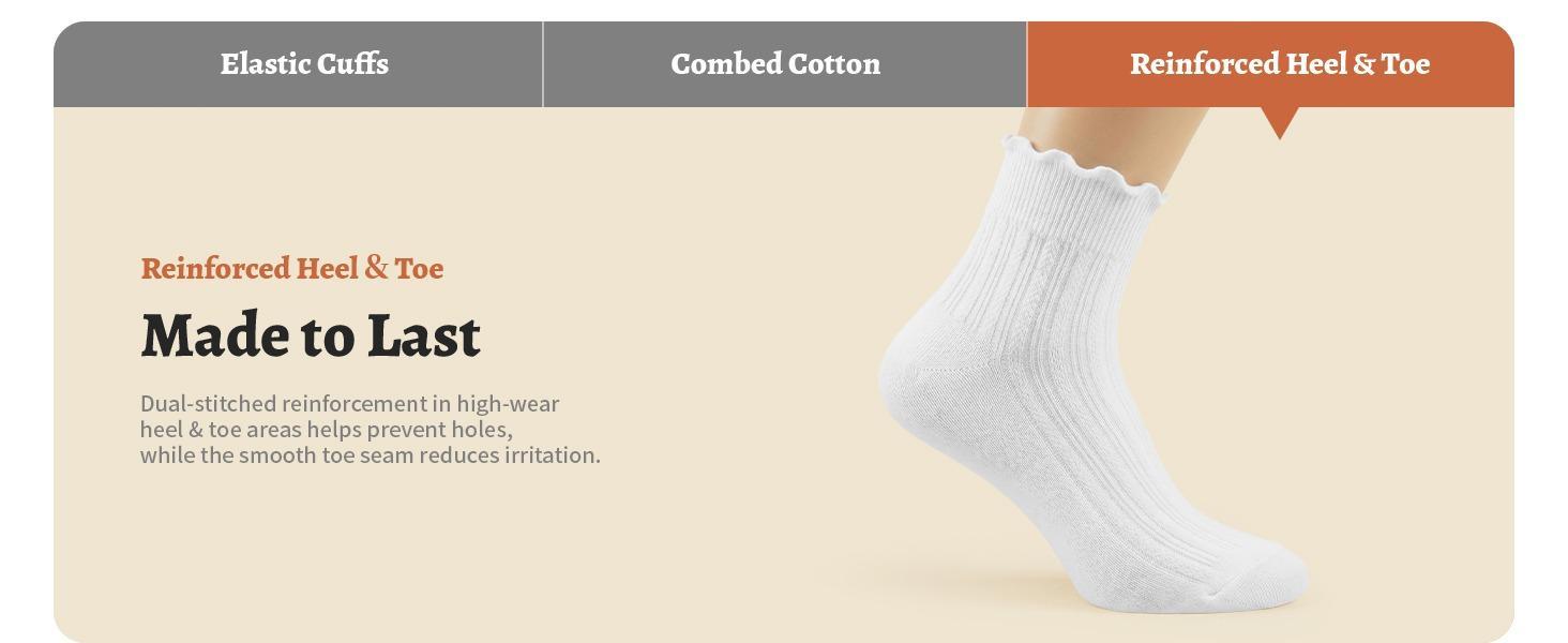 Ruffle  Womens 6 Pairs Cute Ankle Lettuce Edge Frilly Crew  for Bridal & Womenswear Comfortable & Stylish Colorblock Thermal Lined Women's Socks Over-the-Knee Compression Backless Bodysuit with Cup Kawaii Embroidered Floral Knee-High heatless curl