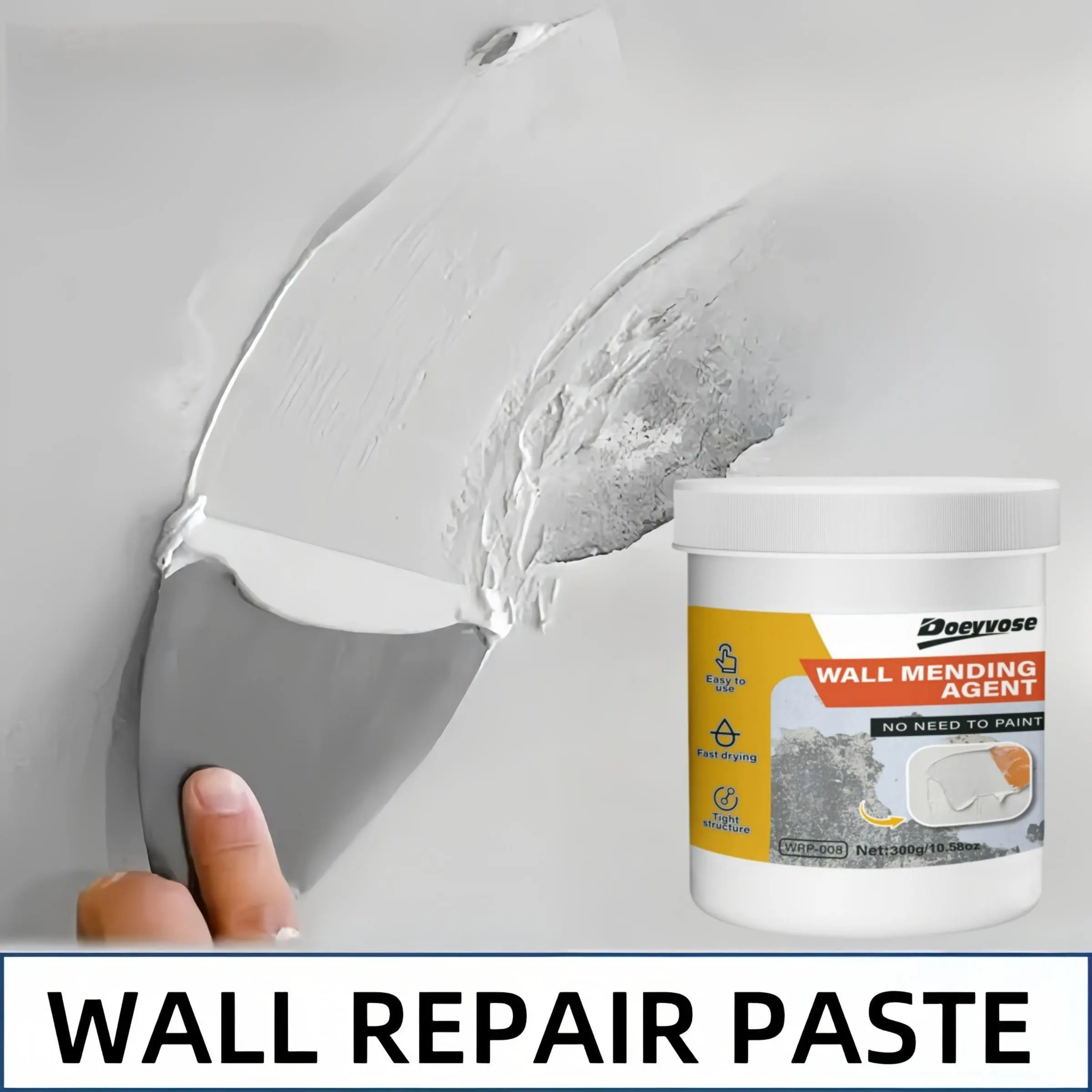 Doeyvose Wall Repair Patch, Waterproof and Easy to Use, Ideal for Plaster and Floor Filling, Durable and Reliable Home Improvement Solution