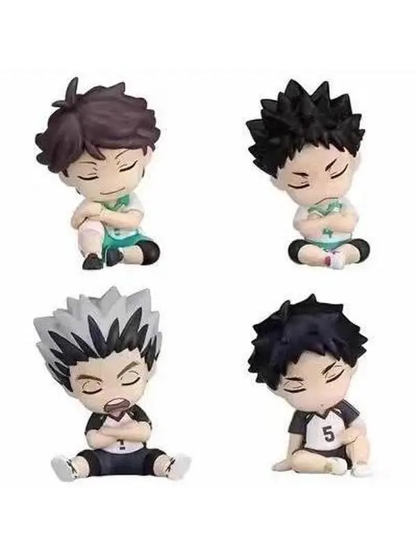 Genuine Action Figure 2 Haikyuu Sleep Style iwaizumi hajime Akaashi Keiji Oikawa Tooru Kotaro Bokuto Gacha Toy