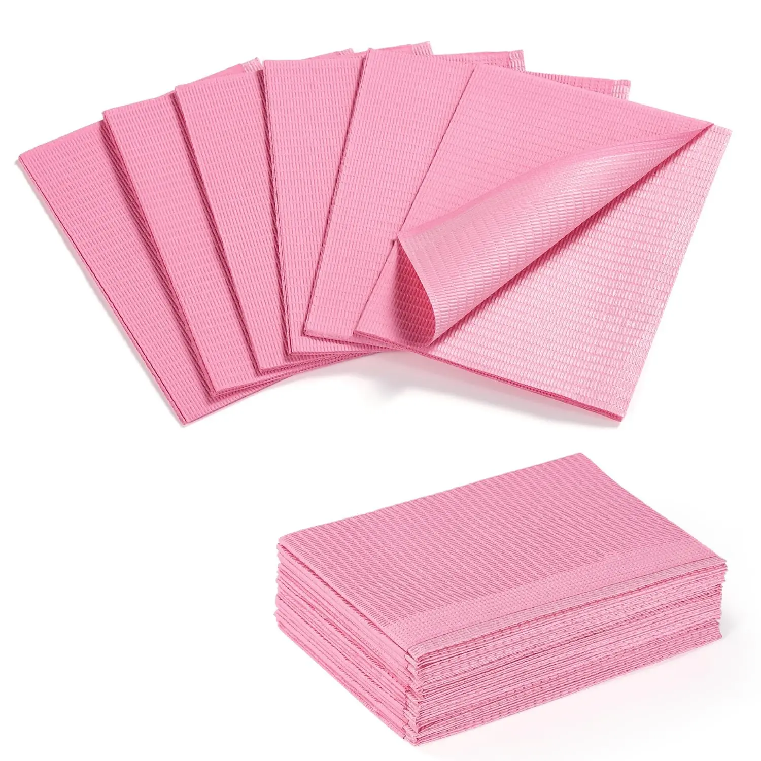 Disposable Nail Mats, 25Pcs 3-Ply Absorbent Nail Table Pads with PE Backing, 18” x 13” Nail Desk Protection for Manicure Pedicure, Acrylic Gel Practice, Salon & Home DIY Nail Art Accessories