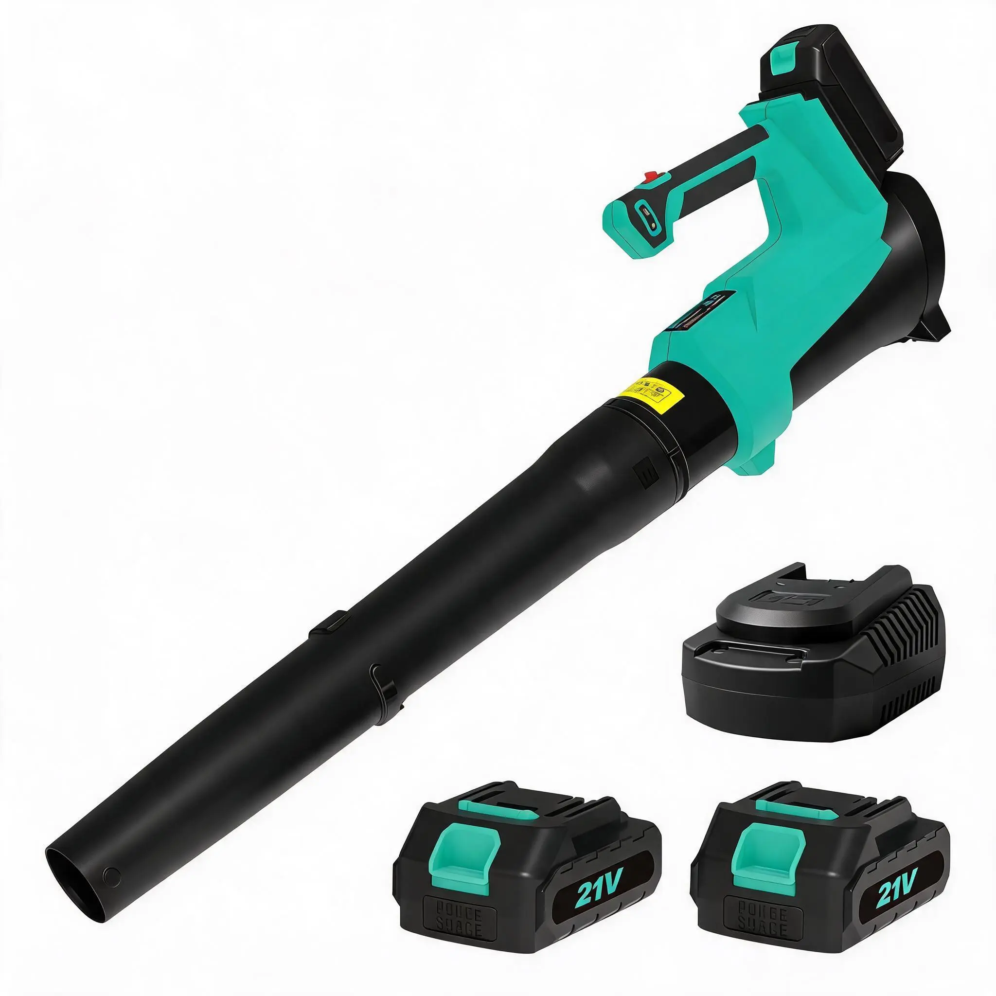 High Power Wireless Leaf Blower – 20V Electric, 550CFM 150MPH, 6-Speed, Lightweight, 2x2.0Ah Batteries & Charger for Lawn, Yard, Patio, and Outdoor Cleaning