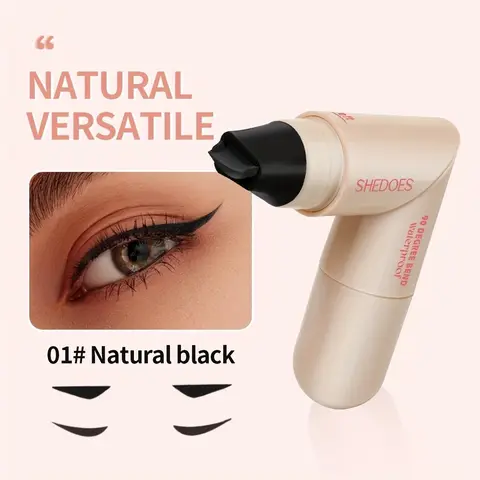 Double-Ended Rotating Longwear Eye Liner Stamp, Makeup Cosmetic, Eye Makeup Product, Waterproof Sweatproof Long-Lasting, Heart-Shaped Eyeliner, Perfect for Beginners, Ideal Gift