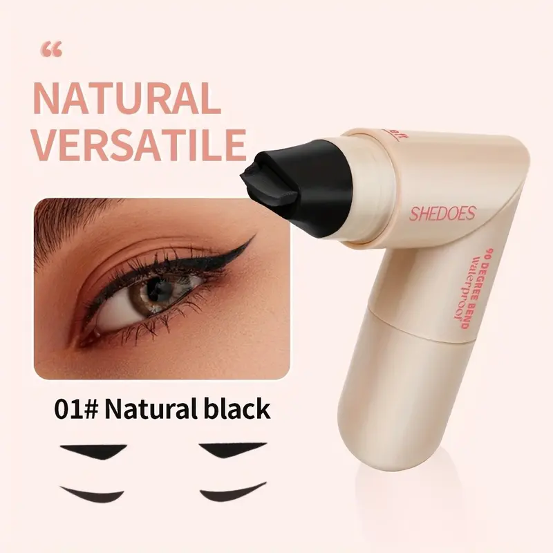 Double-Ended Rotating Longwear Eye Liner Stamp, Makeup Cosmetic, Eye Makeup Product, Waterproof Sweatproof Long-Lasting, Heart-Shaped Eyeliner, Perfect for Beginners, Ideal Gift