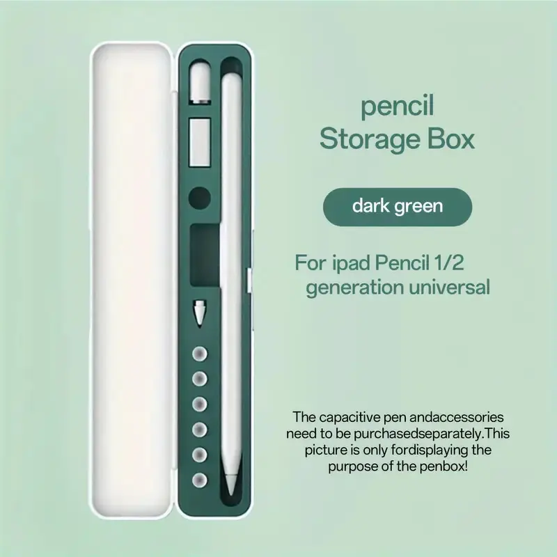 [durable Anti-Loss iPad Accessory Case] Universal Protective Storage Case for Apple Pencil 1/2 Generation, Compatible with iPad, No Battery or Electronic Components