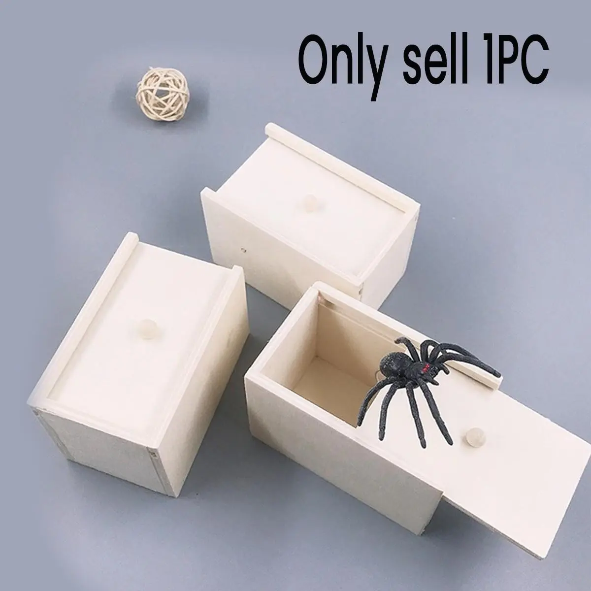 Realistic Spider Wood Box, Fun Prank Gift Set, Suitable for Various Rooms, Indoor/outdoor Use, Holiday Themes